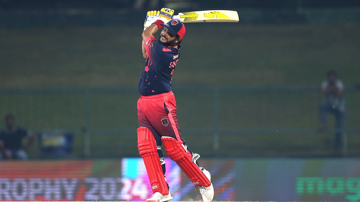 Legends Cricket Trophy : Suresh Raina in action at Legends Cricket Trophy 